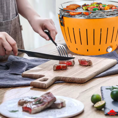 Barbecue-charbon-haute-qualité-intérieur-extérieur-toute-l’année