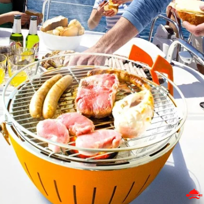 Barbecue-charbon-acier-inoxydable-température-réglable-durable-robuste