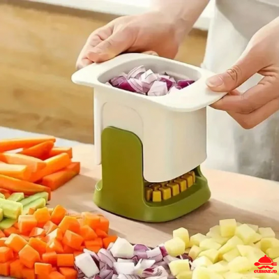 Coupe-légumes-blanc-polyvalent-poignée-ergonomique