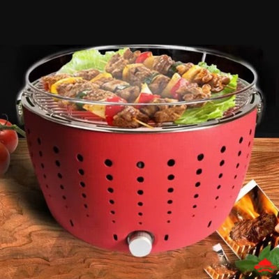 Barbecue-charbon-de-table-sac de-rangement-câble USB-piles