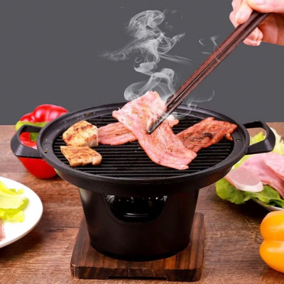 Barbecue-coreen-charbon-de-bois