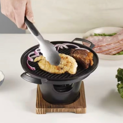Barbecue-coreen-de-table-matériau-alliage-d'aluminium