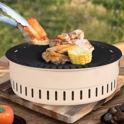Barbecue-coreen-charbon-de-bois