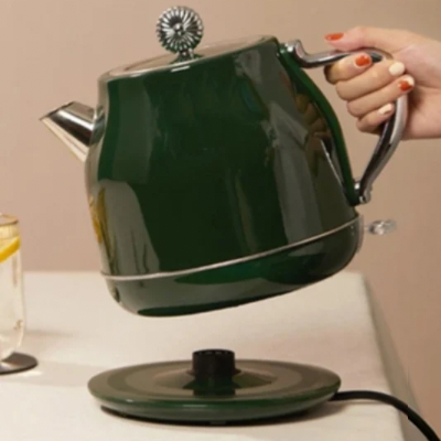 Bouilloire-électrique-anti-gouttes-couleur-verte
