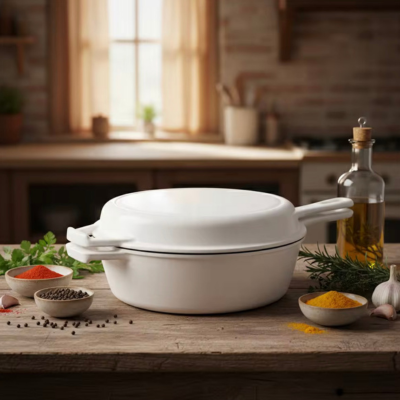 Casserole-en-fonte-premium-blanc-42-longueur-anti-corrosion-revêtement-émail-haute-qualité