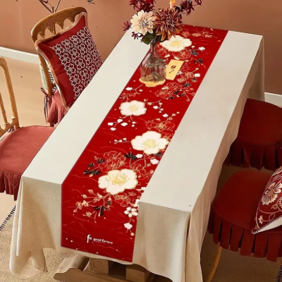Chemin-de-table-lin-imprimé-décoration