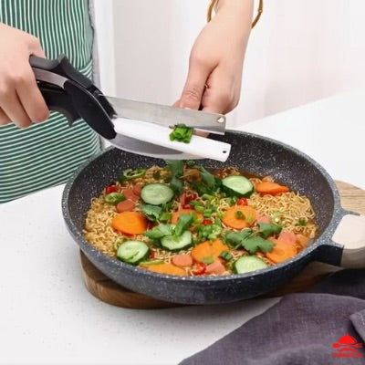 CISEAUX DE CUISINE 2 en 1 I AVEC MINI PLANCHE À DÉCOUPER INTÉGRÉE TÉNOS™