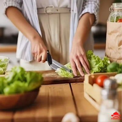 CISEAUX DE CUISINE 2 en 1 I AVEC MINI PLANCHE À DÉCOUPER INTÉGRÉE TÉNOS™