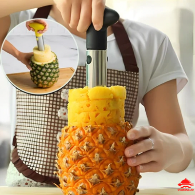 Coupe-ananas-acier-inoxydable-tranchage-rapide