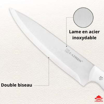 Couteaux-de-cuisine-lame-acier-inoxydable-double-biseau-découpes 