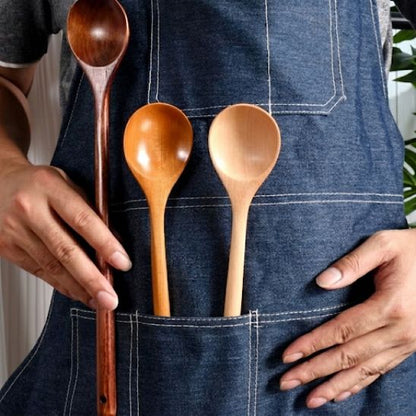 Cuillere en bois protège poêles casseroles antiadhésives cocottes en fonte émaillée