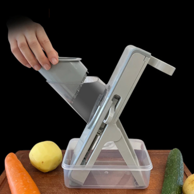 Mandoline-cuisine-multifonctions-ustensile-ingénieux-5-fonctions-trancher-râper-julienne-ondulé-dés