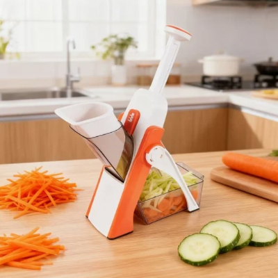 Mandoline-cuisine-polyvalente-démontable-compacte