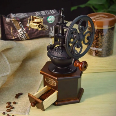 Moulin-à-café-manuel- mouture-fine-et-grosse-réglage-précis-stable-antidérapant