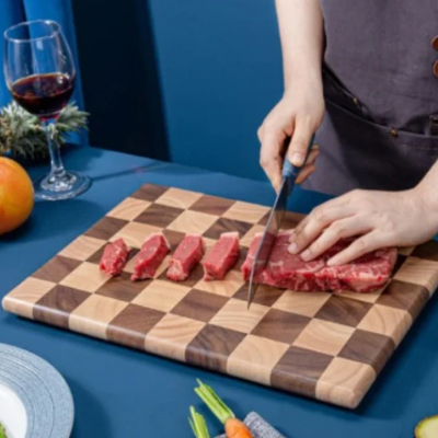 Planche-a-découper-bois-alimentaire-hacher-trancher-viande-poisson-herbes-fromage