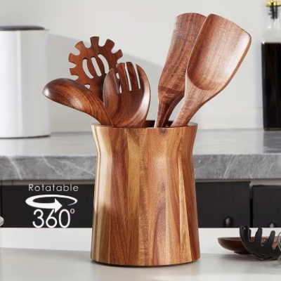 Pot-à-ustensiles-cuisine-spatules-rotatif-360° 