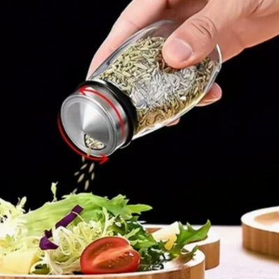 Présentoir-épices-cuisine-rangée-solide-verre