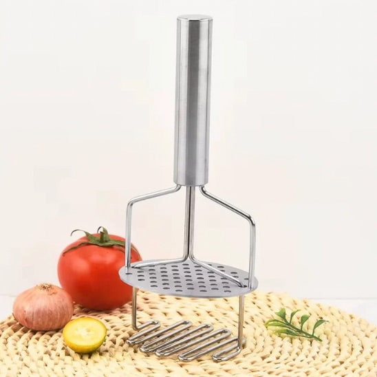 Presse purée manche argent