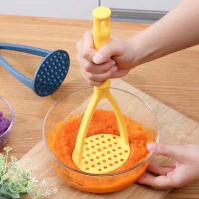 Presse purée jaune léger et ergonomique