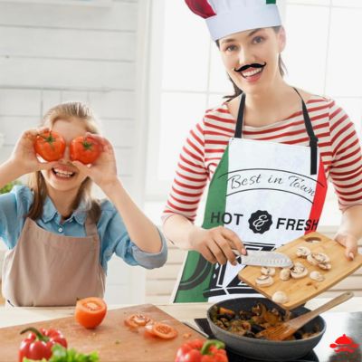 Tablier-de-cuisine-linge-de-maison-lien-réglable-au-cou
