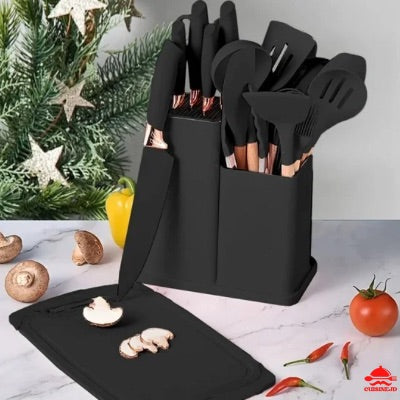 Ustensiles-de-cuisine-noirs-résistants-à-230°