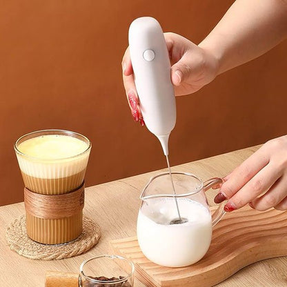 Batteur-électrique-batteur-de lait-boisson-blanc