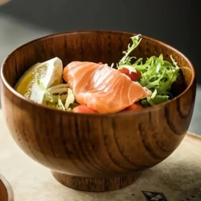 Bol-en-bois-Résistant-léger-simple