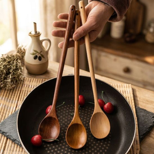 cuillere en bois ustensiles préférés confortable naturel