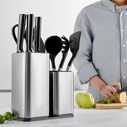Porte couteaux avec double compartiment distincts pour mieux organiser vos accessoires