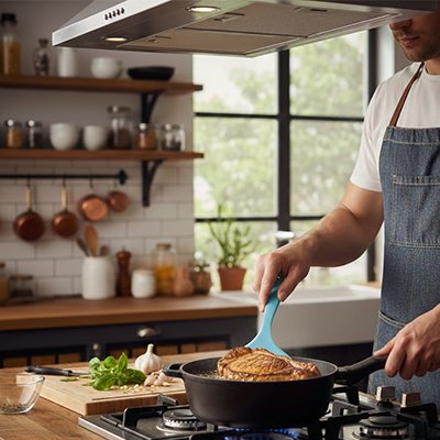 Spatule coloris pastel bleu clair 