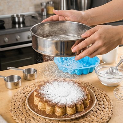 Tamis pour obtenir une préparation plus homogène et légère
